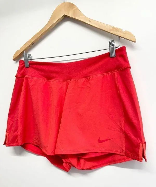 Nike Shorts Womens Size Large Red Athletic DRI-FIT Lined - Image 4