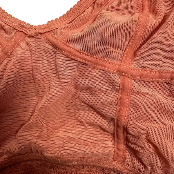 Free People Intimately lace rust mesh bralette size XS - Image 3