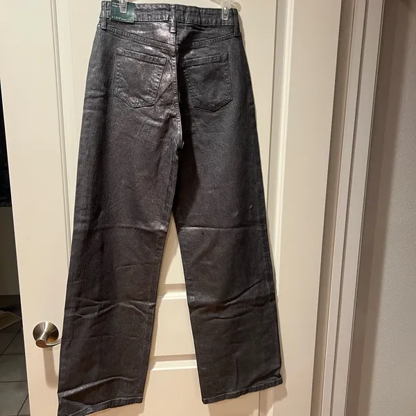 Wild Fable Women's Metallic Gray High Rise Jeans - Image 2