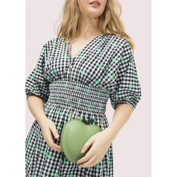 Kate Spade Womens‎ Dress Size Small Gingham Smocked Voile Empire Waist Midi - Image 3