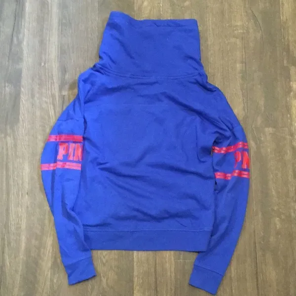Pink Victoria’s Secret Jayhawks cowl sweatshirt - Image 2