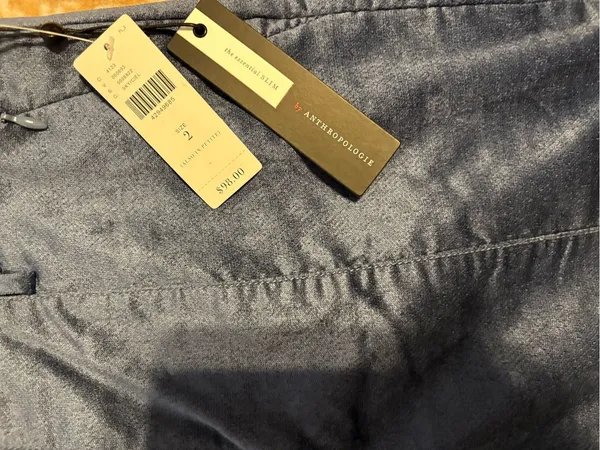 Anthropologie Women's Navy Chinos - Image 3