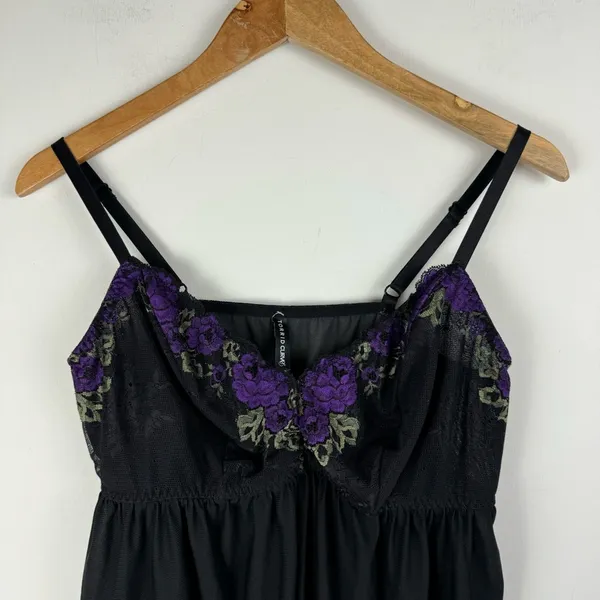 Torrid Black Mesh Lace Babydoll Sz 1X - Image 5
