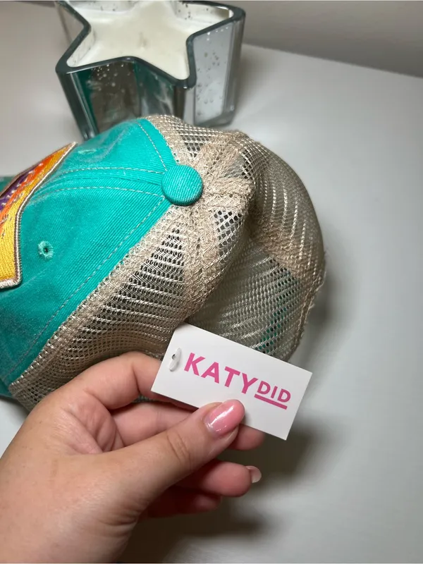 Katydid Camping Life Teal Trucker Hat Green - Image 3