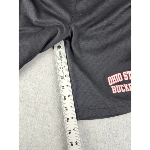 VTG Champion MEDIUM Ohio State Shorts‎ Mesh Black Buckeyes Basketball Pockets - Image 9