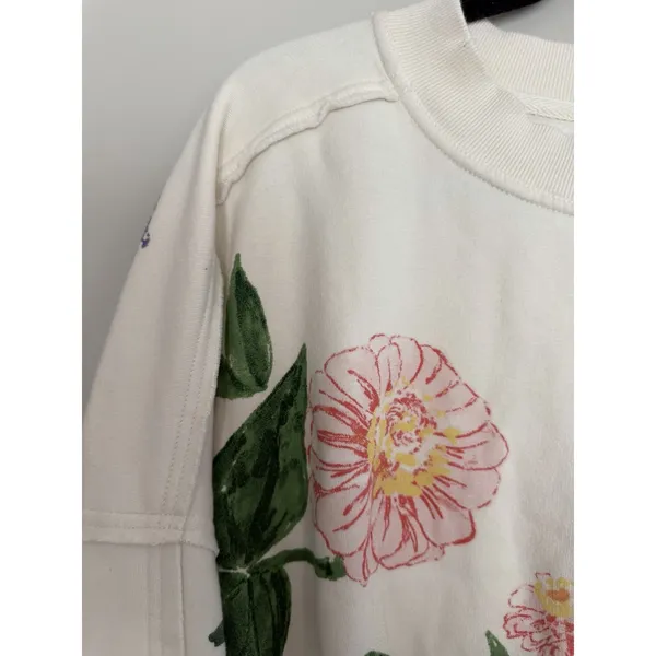 Free People Gaia Sweatshirt Floral Combo Women's Size XS - Image 7