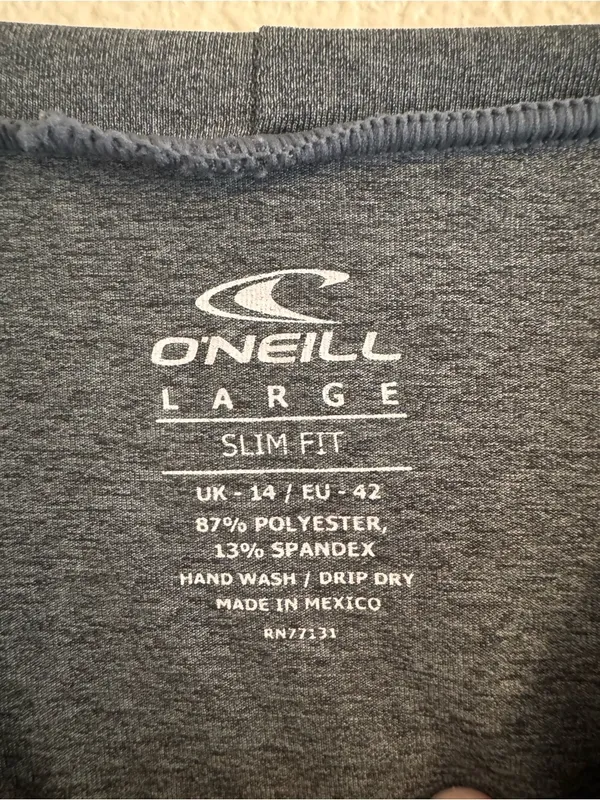 O'Neill Long Sleeve Crew in Charcoal Gray - Image 2