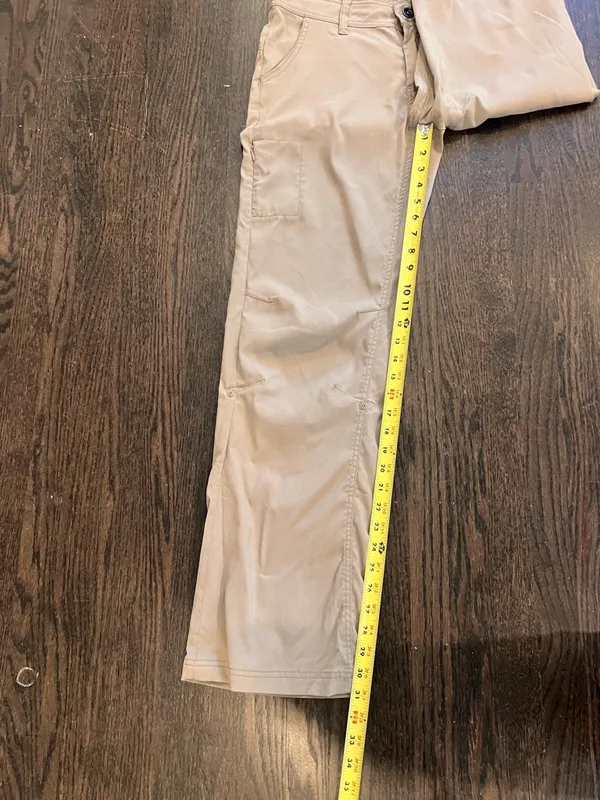 Prana Halle Women’s Khaki Cargo Pants Size 10 - Image 5