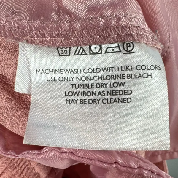 Anthropologie the Essential High Waist Pull-On‎ Trouser in Pink Crepe Size XS - Image 11