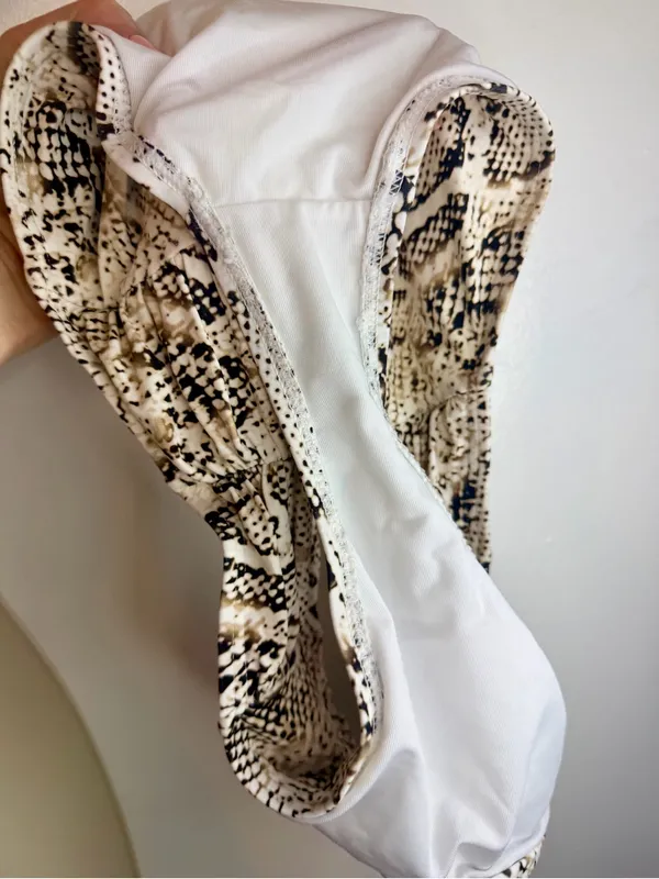 Soma Snake Print Tankini Bathing suit Size Large V Wire Plunge - Image 16