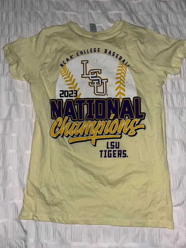 LSU 2023 Baseball Championship T-Shirt - Image 3
