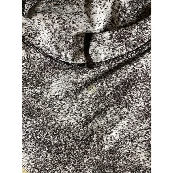 Lululemon Define Jacket Size 10 Black White Space Dye Full Zip Yoga Running Coat - Image 3