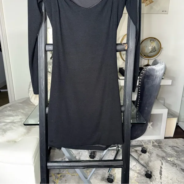 Princess Polly Nolan Long Sleeve Mini Dress Black Womens US 8 New NWT - Image 7