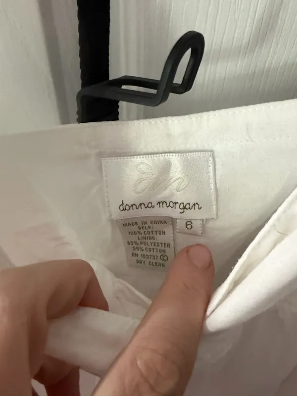 Donna Morgan Spaghetti Strap Midi dress 100% cotton - Image 4