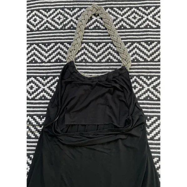 Cable & Gauge Black Braided Chain Halter Top - Image 13