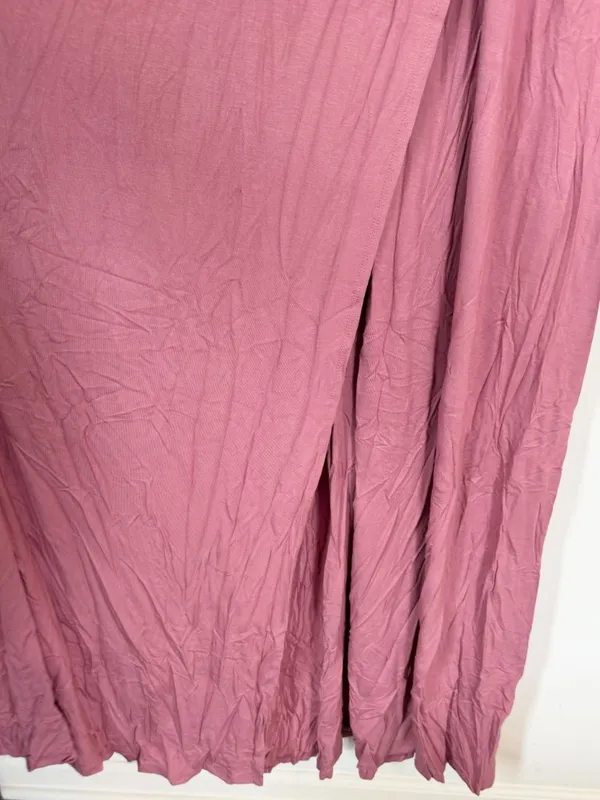 NWT Lulus Easy for Me Rusty Rose Short Sleeve Stretch Jersey Maxi Dress - Medium - Image 6