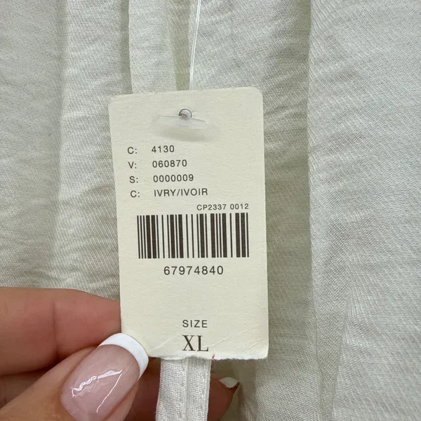 NWT Anthropologie Ruffle Cascade High-Low Dress XL Floral Botanical OB1465466‎ - Image 5