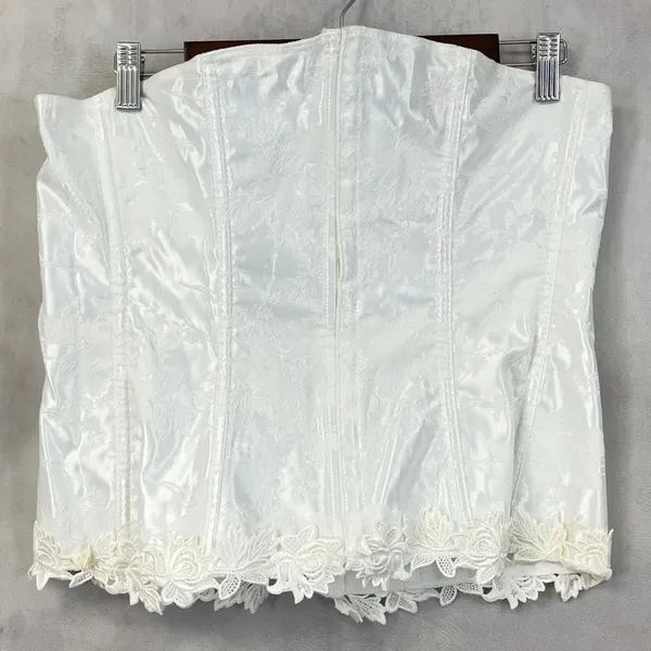 Vintage Empire Intimates Corset‎ Top Women 44 Floral Jacquard Regency Coquette - Image 11