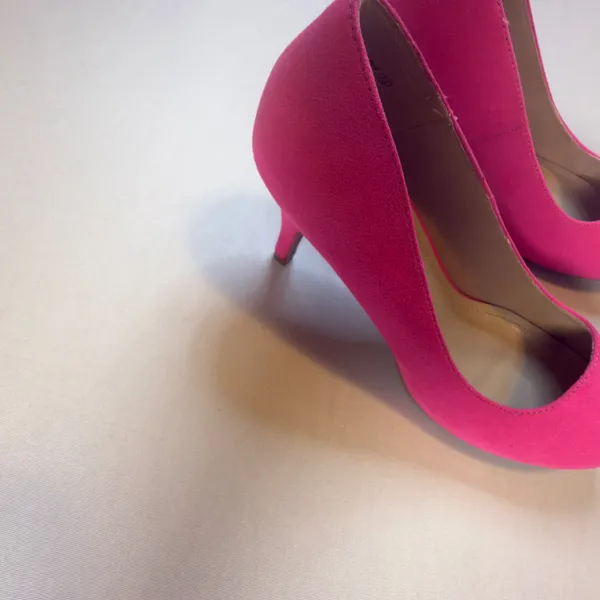 Dream Pairs Tiffanny 7.5 Womens Hot Pink Faux Suede Pointed Toe Heels Pumps - Image 5