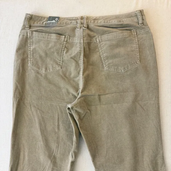 Chico's Vintage Cord Pant Womens 2 (US12/L) Almond Tan Corduroy Straight Leg NWT - Image 9