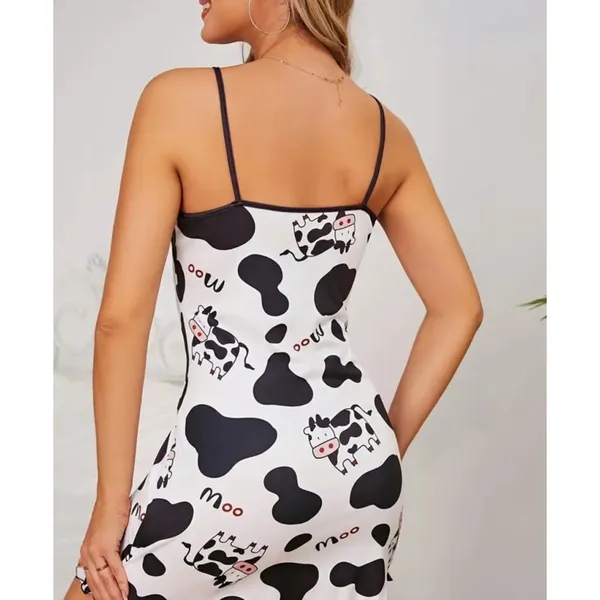 3 for $25. Women Sleepwear Dress M White Black - Image 3