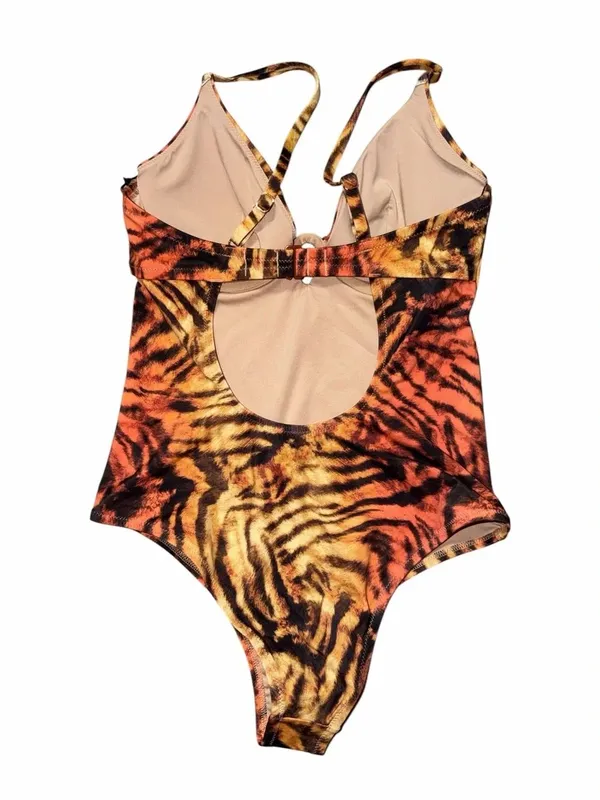 Shade & Shore Tiger Print One Piece Swimsuit(Size 34D) - Image 2