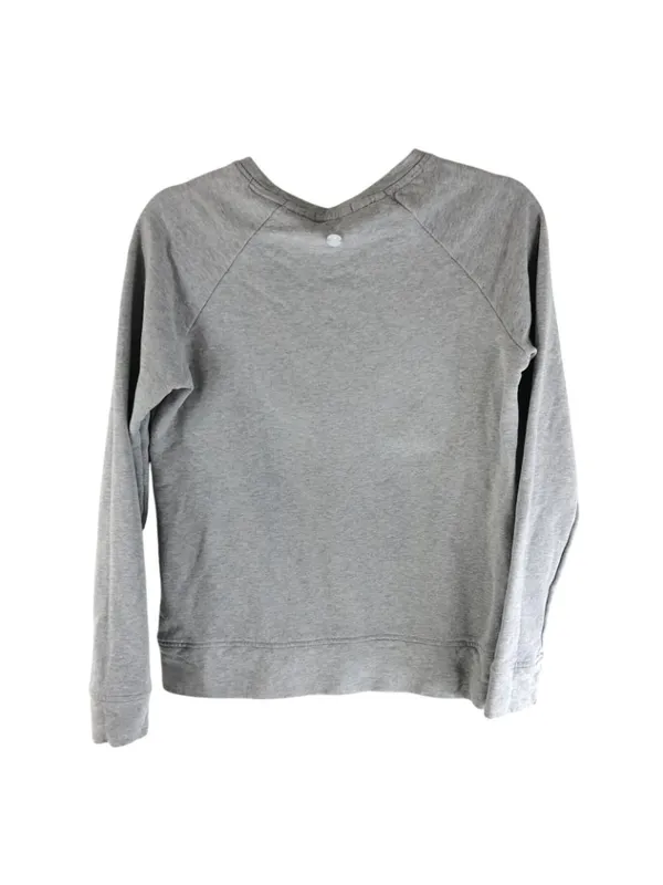 Barbour Womens Sweatshirt Pullover Crew Neck Lighthouse Heathered Gray US 4 - Image 2