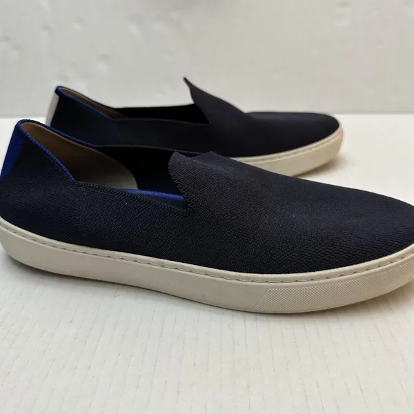 Rothys The City Slip On Shoes Womens Size 11 Navy Blue Knit Eco‎ Friendly Casual - Image 2