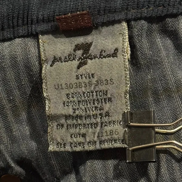 7 For All Mankind Bootcut Corduroy Pants A Pocket Low Rise Navy Minimalist 29 - Image 5
