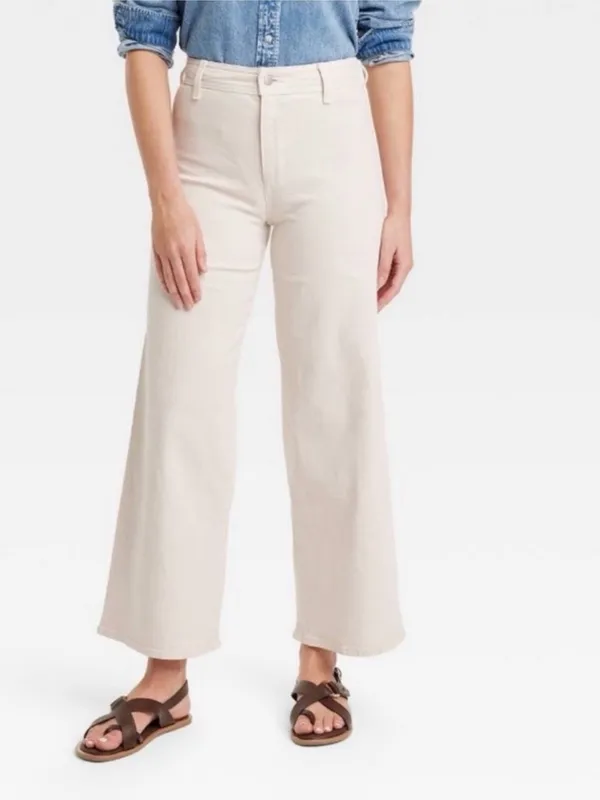 Universal thread wide leg ankle jeans Size 4 - Image 4