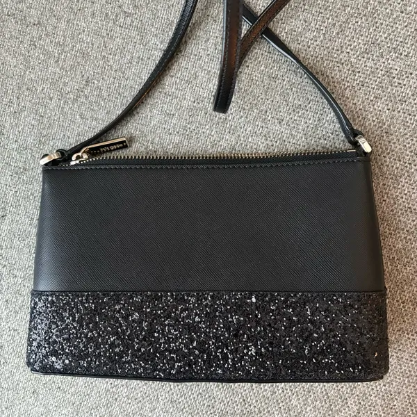 Kate Spade Black Sparkle Crossbody Bag - Image 2