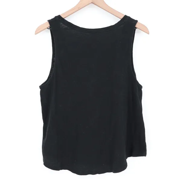 A New Day Crop Tank Top Women Large Black Knitted Round Neck Wide Strap Pullover - Image 5