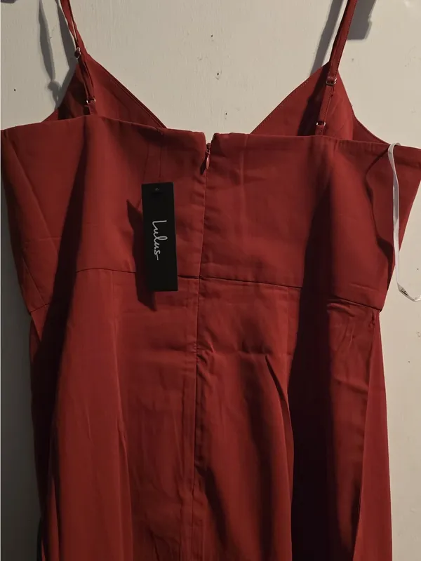 Lulu's Red Spaghetti-Strap Maxi Dress - Image 10