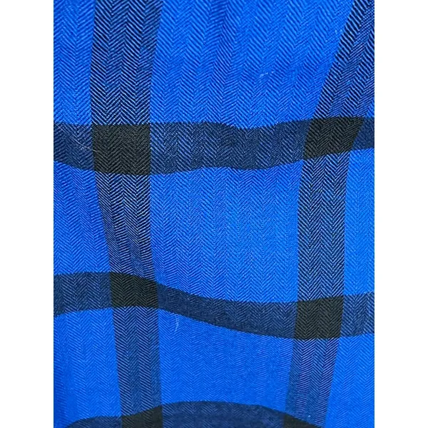 Pendleton skirt wool plaid knee length blue black Size 6 - Image 2