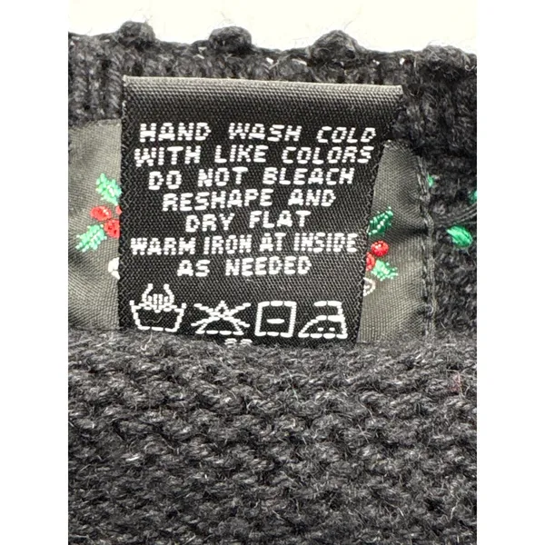 Designers Studio Originals Vintage 90s Ugly Christmas Cardigan Sweater Medium - Image 9