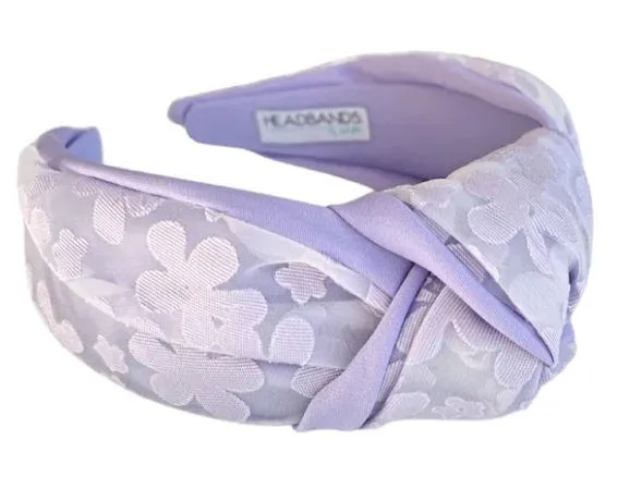 Head Bands of Hope Traditional Knot Headband - Purple Lace - Image 2