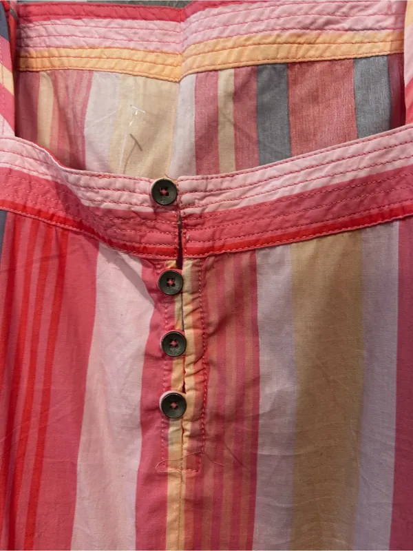 Free People Primavera Stripe Midi‎ Dress Women’s size Medium Cottagecore Boho - Image 7