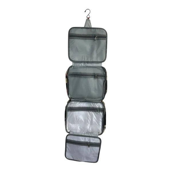 Travel Toiletry Bag Organizer hanging Makeup floral printed - Image 2