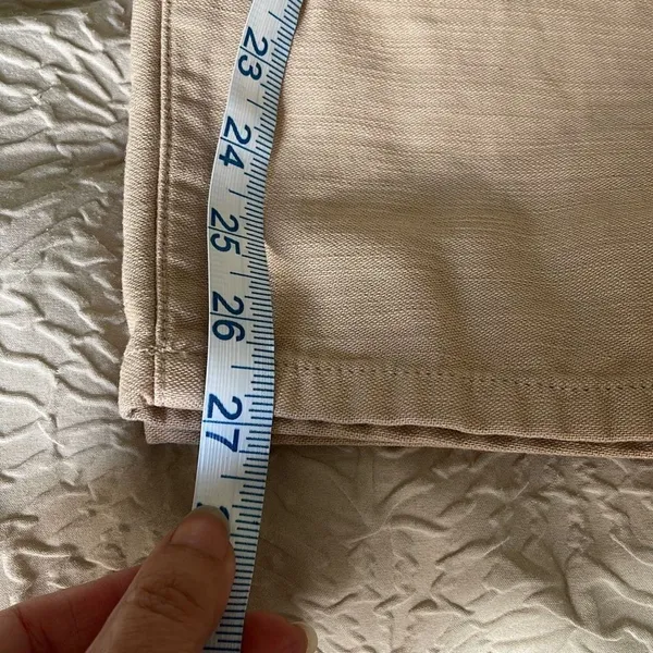 J.Crew Women’s Size Medium Tie-waist Camp Pant Beachwood Beige Pull On Ankle Tro - Image 10