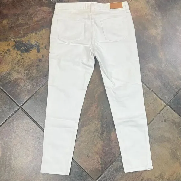 Kate Spade Broome Street White Mid Rise Straight Leg Jeans 29 - Image 14