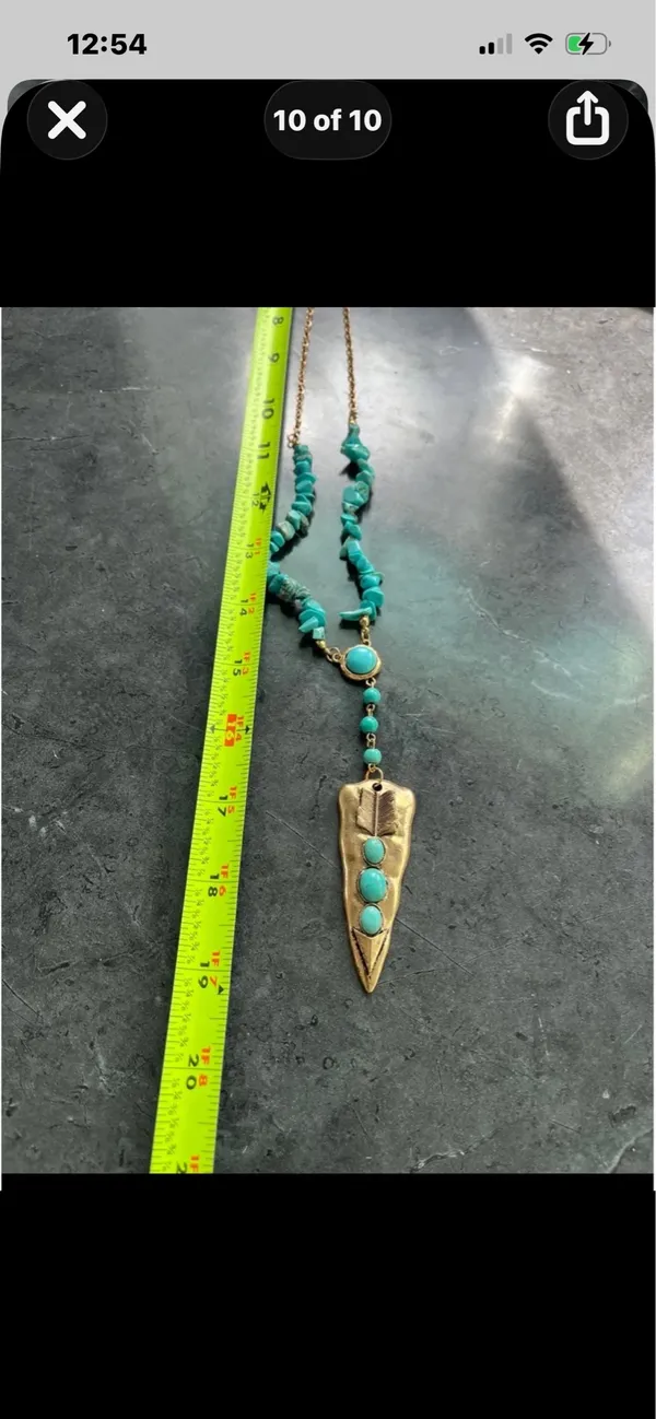 Anthropologie Zuni turquoise necklace - Image 9