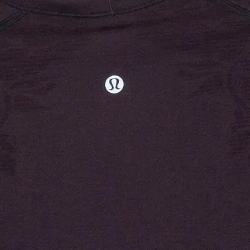 Lululemon Swiftly Tech‎ Long Sleeve Floral Shirt Purple Size 6 Thumbhole Running - Image 9