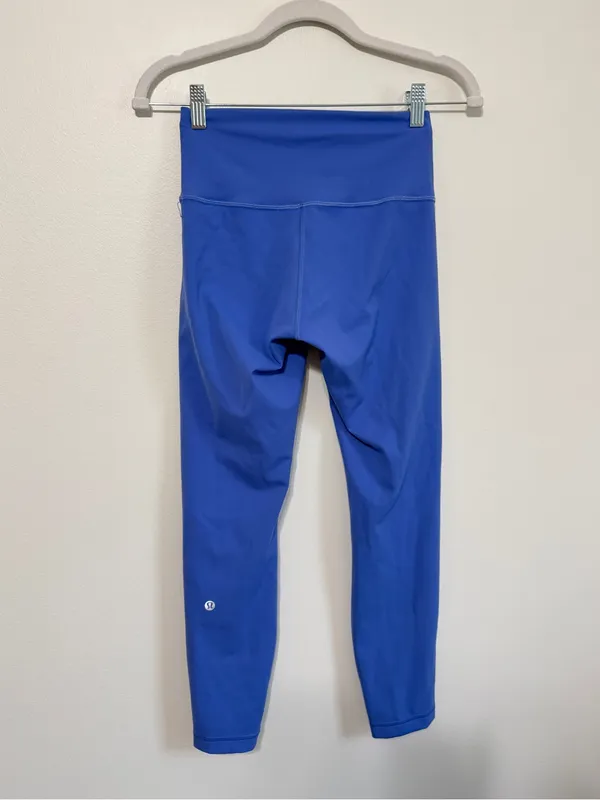Lululemon Wunder Train HR Tight Size 6 Cropped 23" Leggings Wild Indigo - Image 5