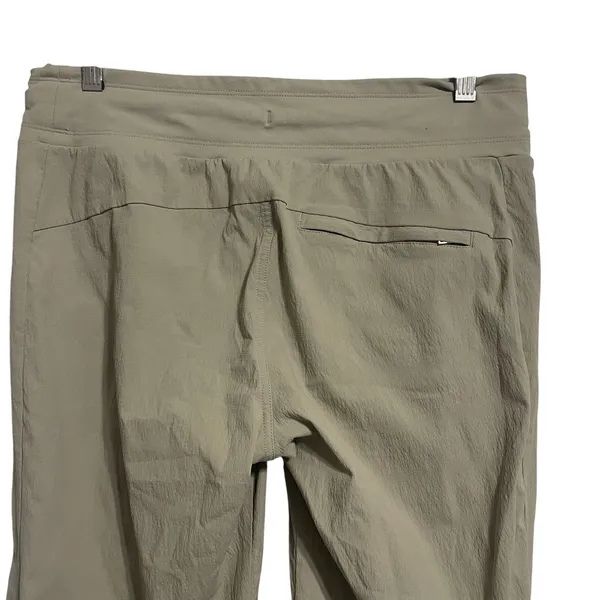 Athleta Tan Jogger‎ Pants Size 6 Zip Pockets Drawstring Waist Athleisure - Image 6