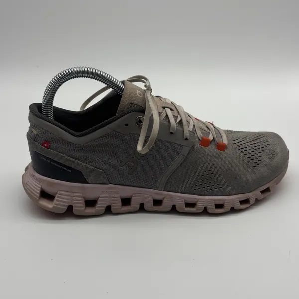 On Cloudstratus Womens Running Shoes Grey Orange Swiss Engineering US 7.5 RIGHT - Image 6