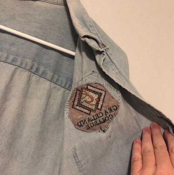 Vintage Denim Button - Image 3