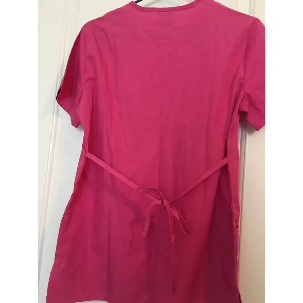 Cherokee Women's Scrub Top V-Neck Uniform Nurse Medical Size XS Pink - Image 6