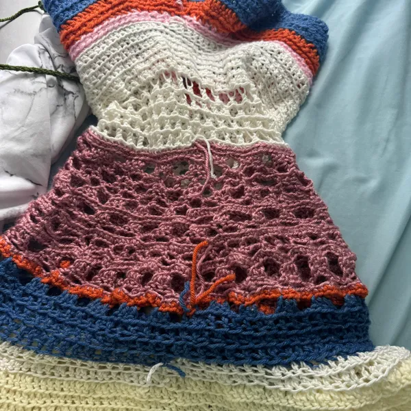Multicolor Crochet Dress/coverup - Image 7
