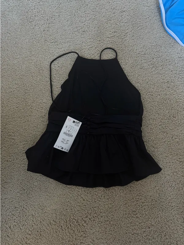 Zara Black Tank Top - Image 2