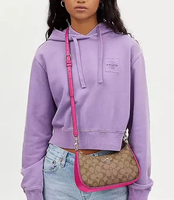 Coach Khaki Cerise Teri Shoulder Bag - Image 3